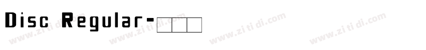 Disc Regular字体转换